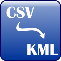 csv kml